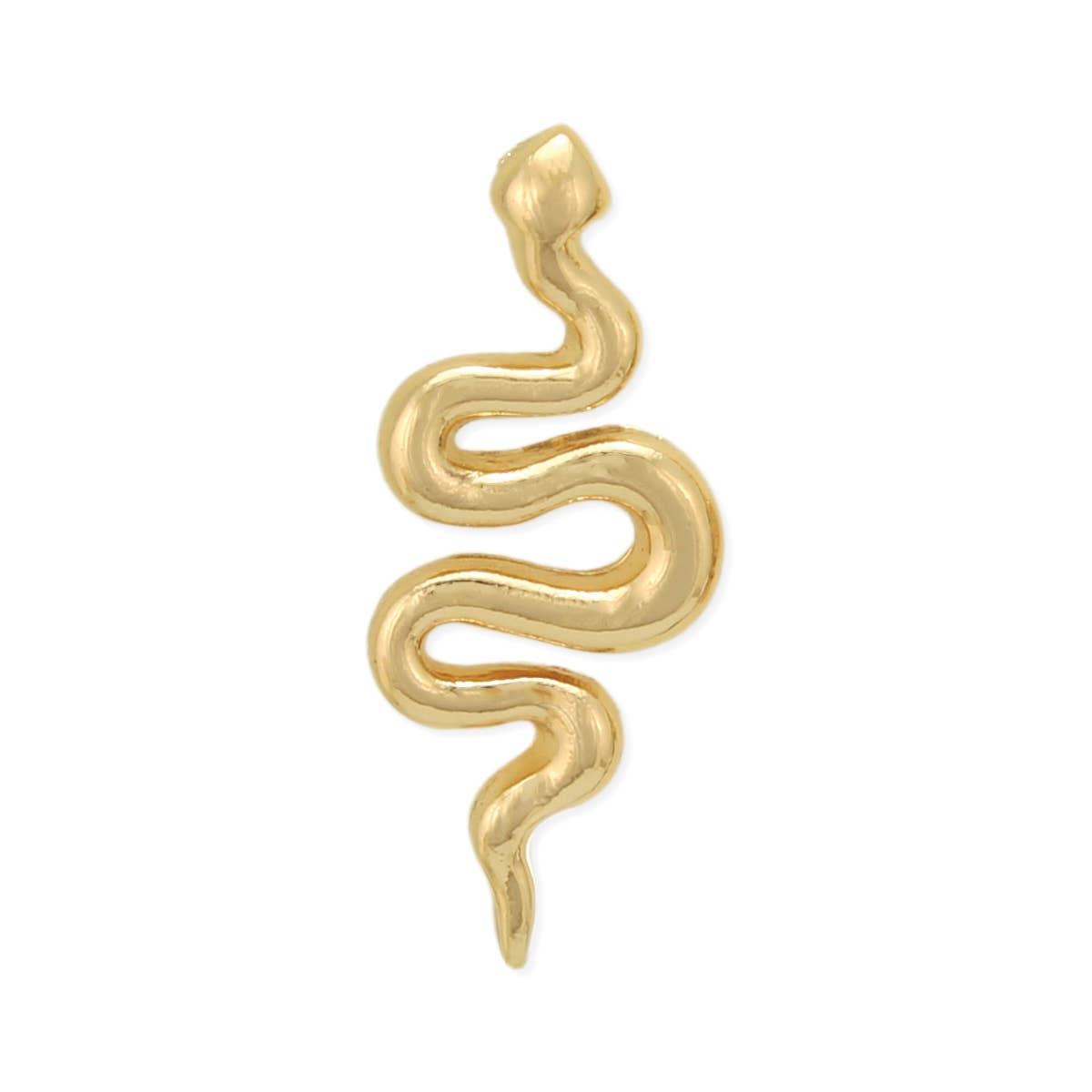 Gold Serpent Earrings