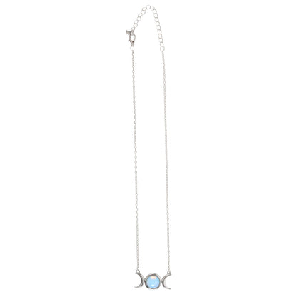 Opalite Triple Moon Necklace (Feminine Mysteries, Wisdom, Honoring Cycles)